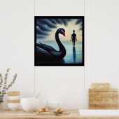 Spirit Animal Black Swan 2 Poster (Küche)