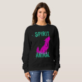 Spirit Animal Celestial Wolf Animals Comfort Cute Sweatshirt (Vorne ganz)