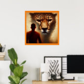 Spirit Animal Cheetah 2 Poster (Heimbüro)