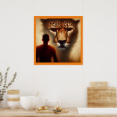 Spirit Animal Cheetah 2 Poster (Küche)