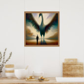 Spirit Animal Crane 1 Poster (Küche)