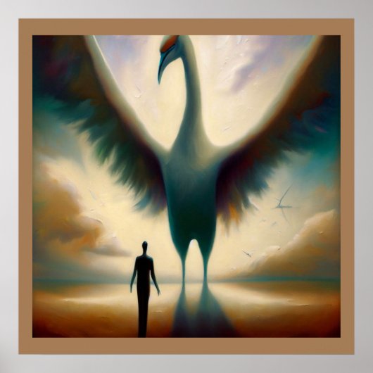 Spirit Animal Crane 1 Poster (Vorne)