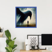 Spirit Animal Crow 1 Poster (Heimbüro)