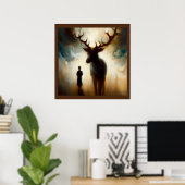 Spirit Animal Deer 1 Poster (Heimbüro)