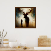 Spirit Animal Deer 1 Poster (Küche)
