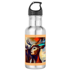 Spirit Animal Deer 2 Edelstahlflasche