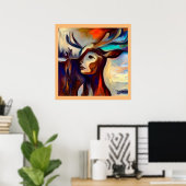 Spirit Animal Deer 2 Poster (Heimbüro)