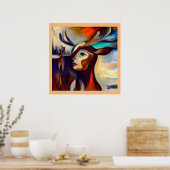 Spirit Animal Deer 2 Poster (Küche)