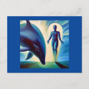 Spirit Animal Delphin 3 Postkarte