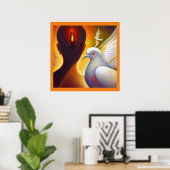Spirit Animal Dove 4 Poster (Heimbüro)