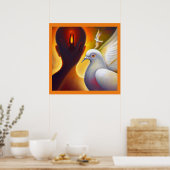 Spirit Animal Dove 4 Poster (Küche)
