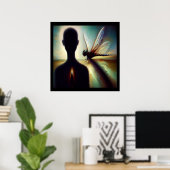 Spirit Animal Dragonfly 1 Poster (Heimbüro)