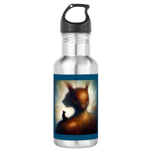 Spirit Animal Eichhörnchen 2 Edelstahlflasche (Vorderseite)