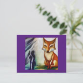 Spirit Animal Fox 2 Postkarte (Stehend Vorderseite)