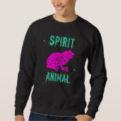 Spirit Animal Frog Lover Pink Animals Comfort Cute Sweatshirt (Vorderseite)