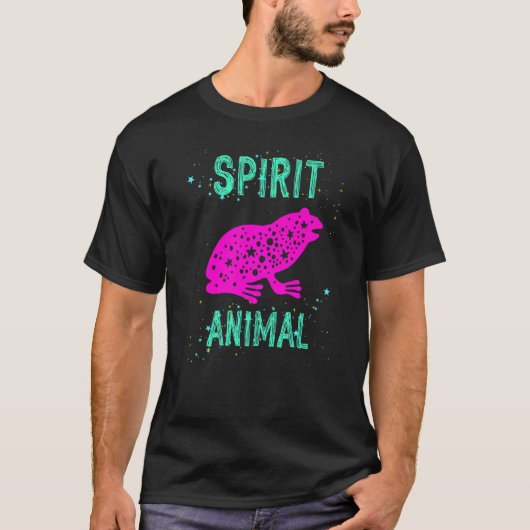 Spirit Animal Frog Lover Pink Animals Comfort Cute T-Shirt (Vorderseite)