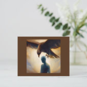 Spirit Animal Hawk 2 Postkarte (Stehend Vorderseite)