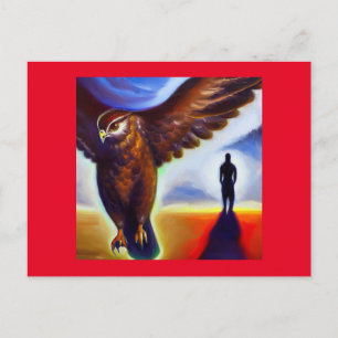 Spirit Animal Hawk 3 Postkarte