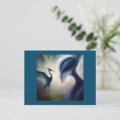 Spirit Animal Heron 1 Postkarte (Stehend Vorderseite)