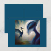 Spirit Animal Heron 1 Postkarte (Vorne/Hinten)