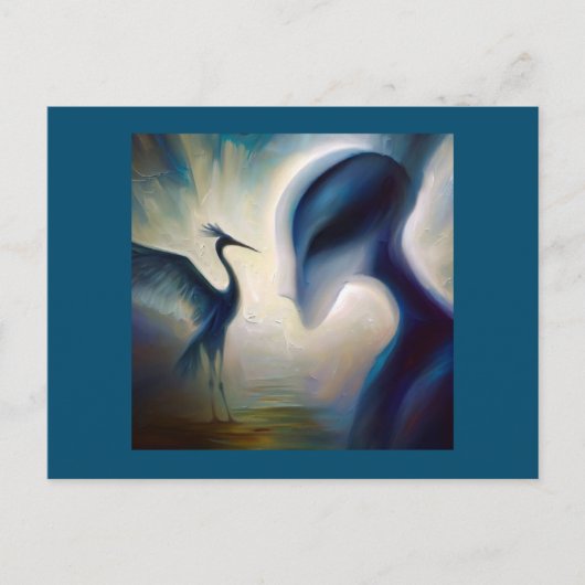 Spirit Animal Heron 1 Postkarte (Vorderseite)