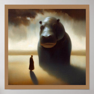 Spirit Animal Hippopotamus 1 Poster