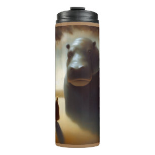 Spirit Animal Hippopotamus 1 Thermosbecher