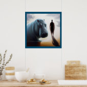 Spirit Animal Hippopotamus 3 Poster (Küche)