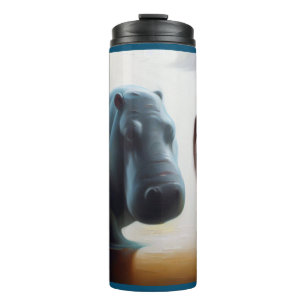 Spirit Animal Hippopotamus 3 Thermosbecher