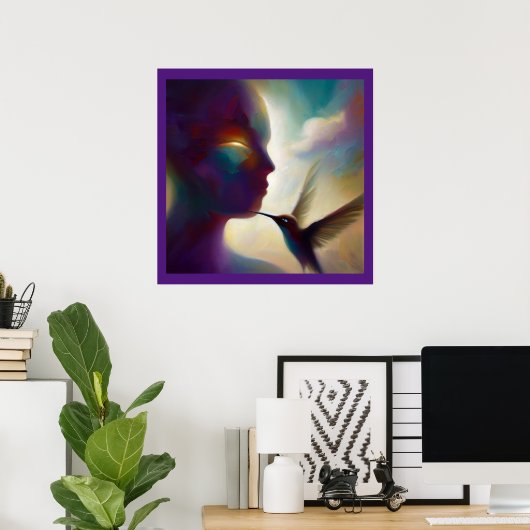 Spirit Animal Hummingbird 1 Poster (Heimbüro)