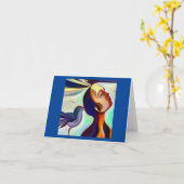 Spirit Animal Hummingbird 2 Karte (Gelbe Blume)