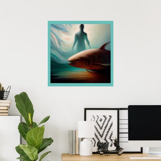 Spirit Animal Lachs 1 Poster (Heimbüro)