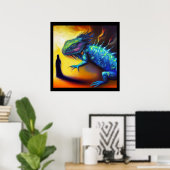 Spirit Animal Lizard 3 Poster (Heimbüro)