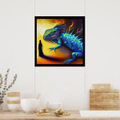 Spirit Animal Lizard 3 Poster (Küche)