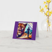 Spirit Animal Mountain Lion (1) Karte (Gelbe Blume)