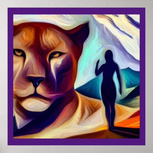 Spirit Animal Mountain Lion (1) Poster (Vorne)