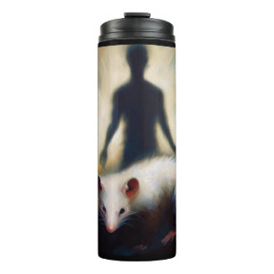 Spirit Animal Opossum 1 Thermosbecher