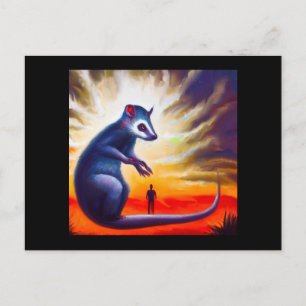 Spirit Animal Opossum 2 Postkarte