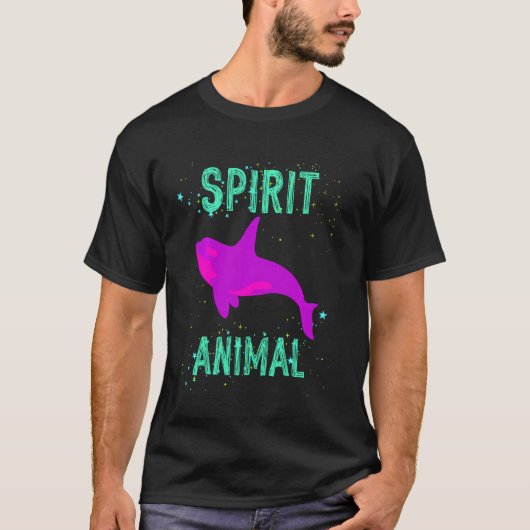 Spirit Animal Orca Whale Lover Animals Comfort Cut T-Shirt (Vorderseite)