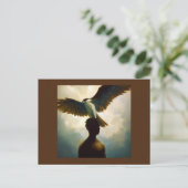 Spirit Animal Osprey 1 Postkarte (Stehend Vorderseite)