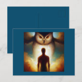 Spirit Animal Owl 1 Postkarte (Vorne/Hinten)