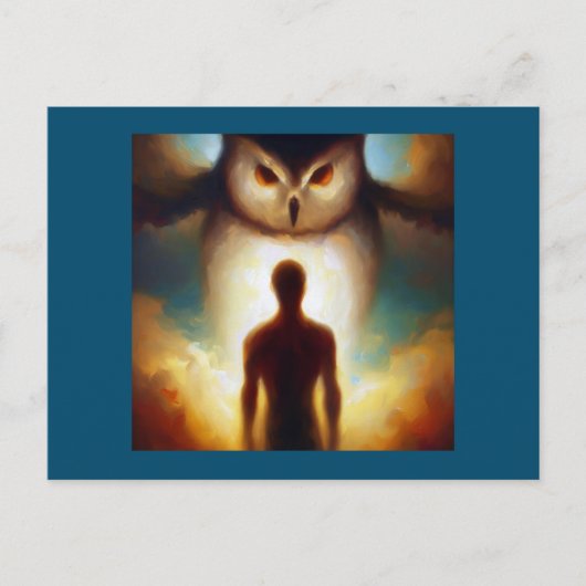 Spirit Animal Owl 1 Postkarte (Vorderseite)