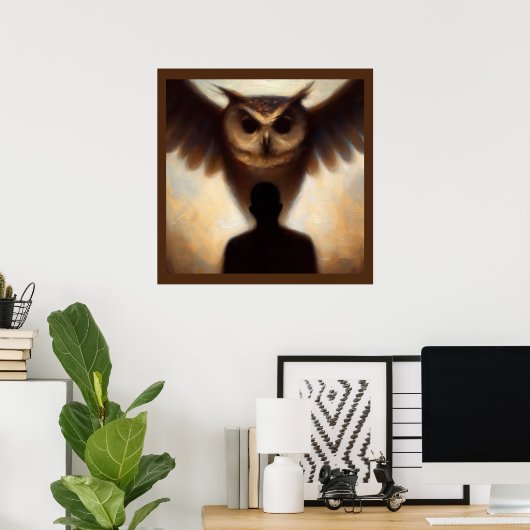 Spirit Animal Owl 2 Poster (Heimbüro)