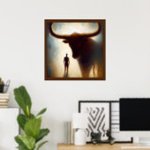 Spirit Animal Ox 2 Poster (Heimbüro)