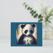 Spirit Animal Panda 1 Postkarte (Stehend Vorderseite)