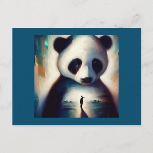 Spirit Animal Panda 1 Postkarte (Vorderseite)
