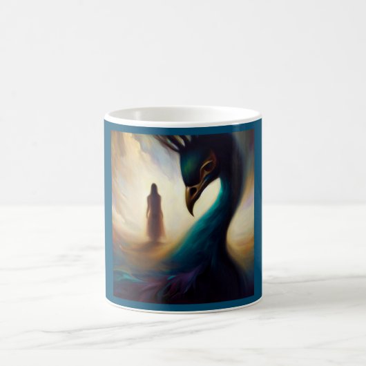 Spirit Animal Peacock 2 Kaffeetasse (Mittel)