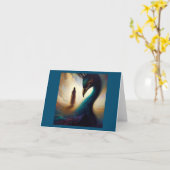 Spirit Animal Peacock 2 Karte (Gelbe Blume)