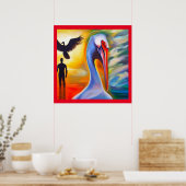 Spirit Animal Pelican 2 Poster (Küche)