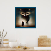 Spirit Animal Raccoon 1 Poster (Küche)